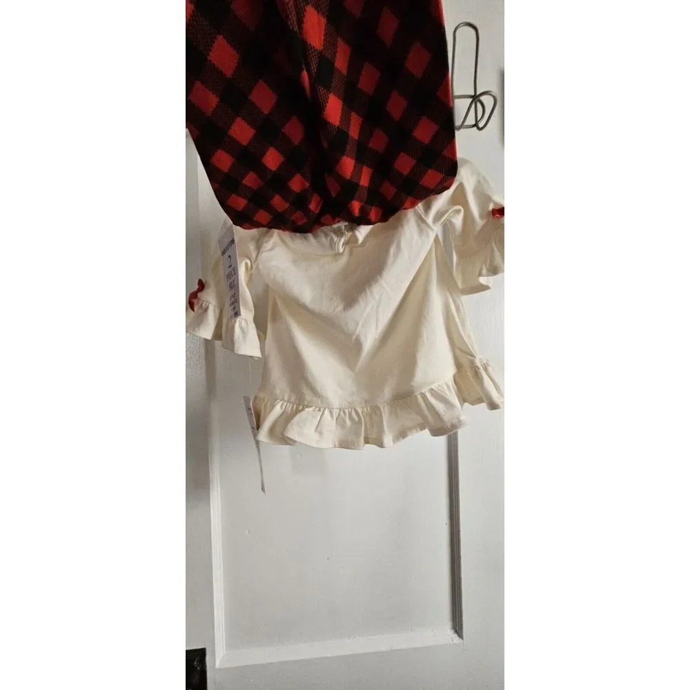 NWT Rare Editions 2pcs set top and‎ pants reindeer and bow ties 18Month